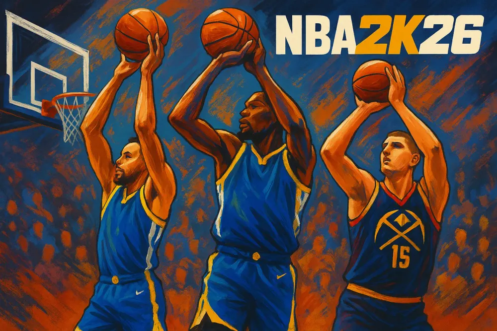 Curry, Durant, and Jokić Dominate NBA 2K26 Shooting Rankings