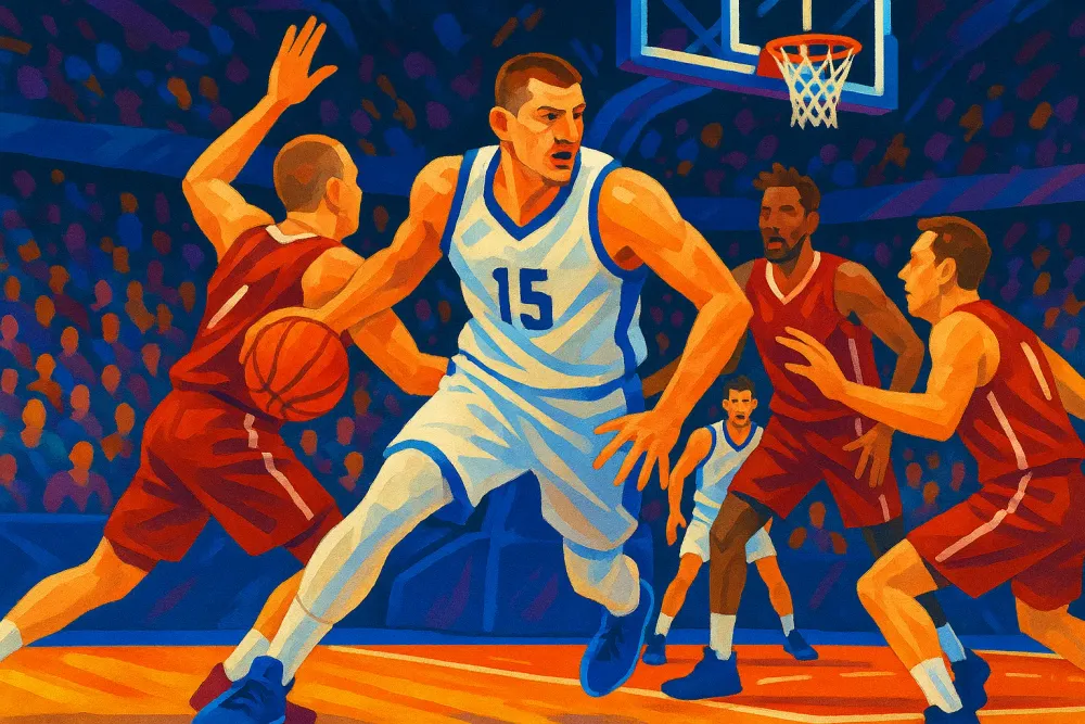 Nikola Jokić Dominates Latvia with a Stunning Performance in EuroBasket