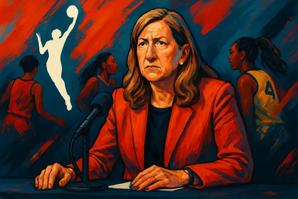 WNBA Commissioner Cathy Engelbert Faces Challenges Amid League Growth, NBA's Adam Silver Offers Praise
