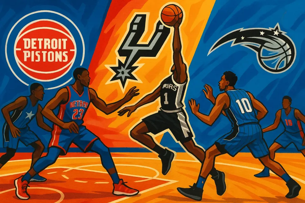 NBA Season Surprises: Pistons Dominate, Spurs Shine, Magic Struggle