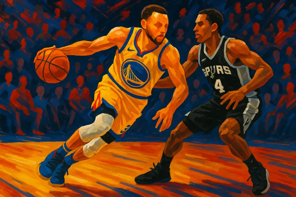 Stephen Curry Shines in Warriors' Thrilling Win Over Spurs in NBA Cup Action