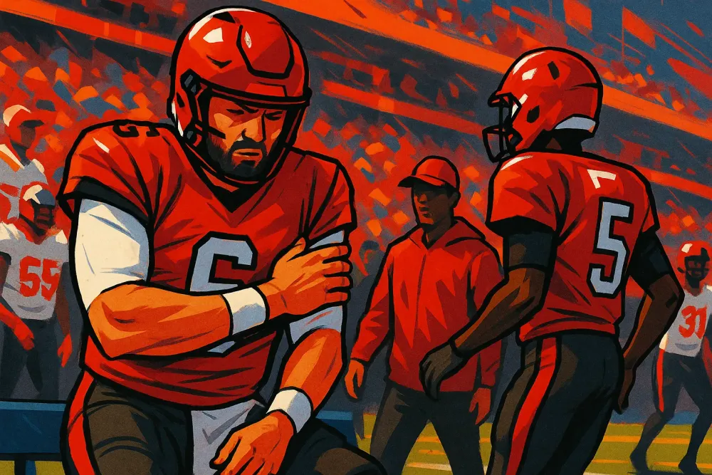 Baker Mayfield Suffers Shoulder Sprain in Buccaneers' Loss to Rams