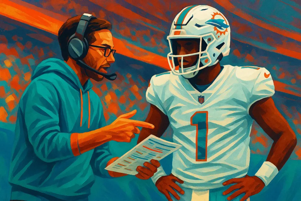 Dolphins' McDaniel Stands by Tua Amidst Playoff Disappointment