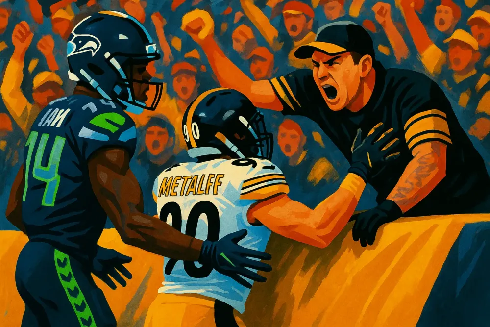 Steelers' DK Metcalf Hit with Two-Game Suspension Following Fan Altercation