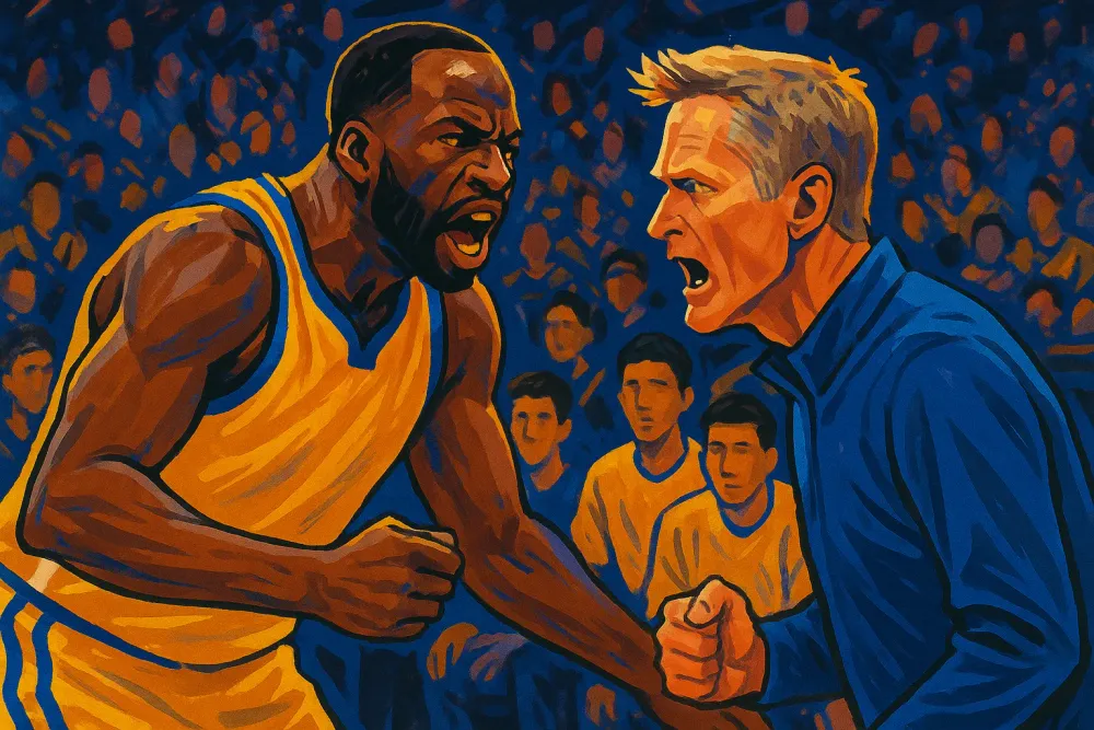 Tempers Flare: Draymond Green and Steve Kerr's Tense Exchange Marks Warriors' Win