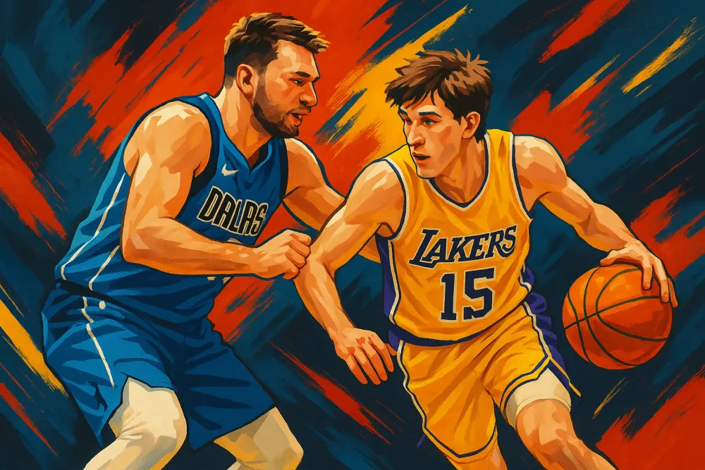 Lakers Stars Luka Doncic and Austin Reaves Foster Bromance with Competitive Spirit