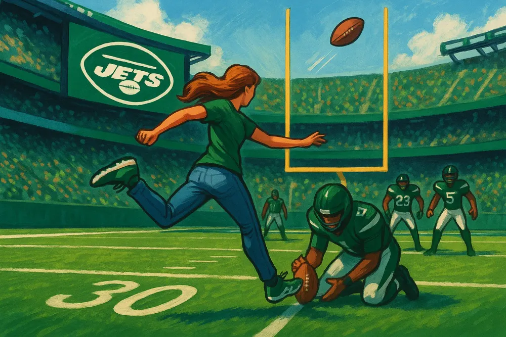 Jets Fan Misses 30-Yard Kick After Controversial Eligibility Drama