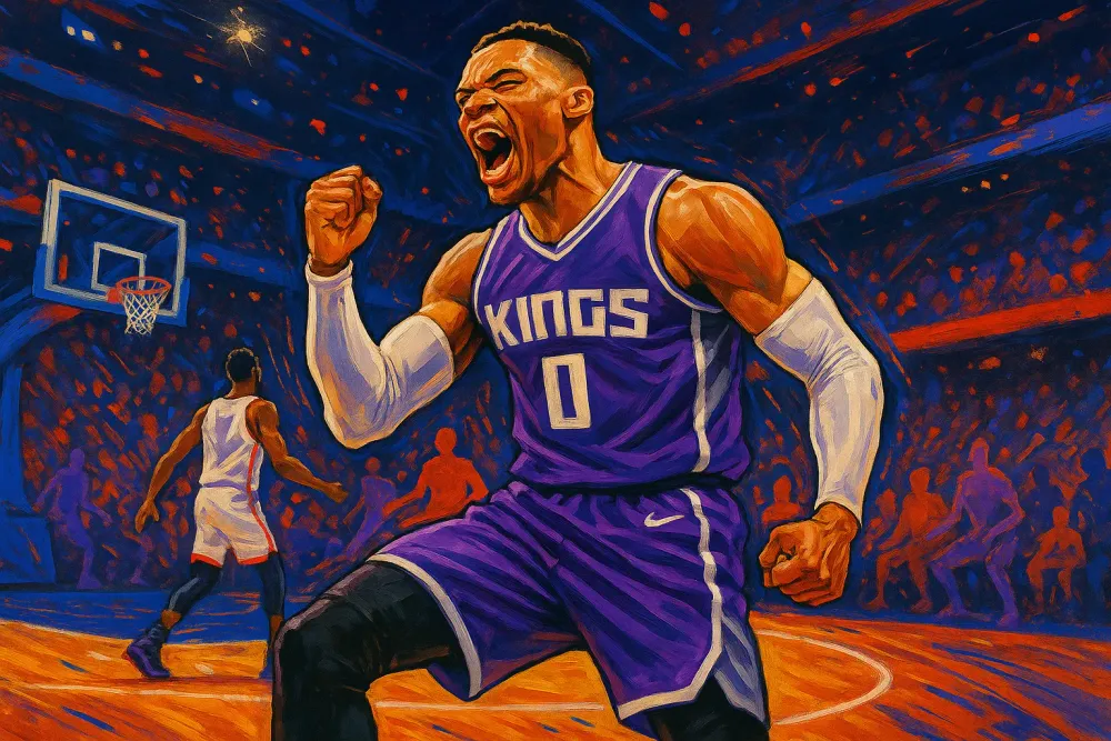 Russell Westbrook Makes History as NBA's All-Time Leading Point Guard Despite Kings' Loss