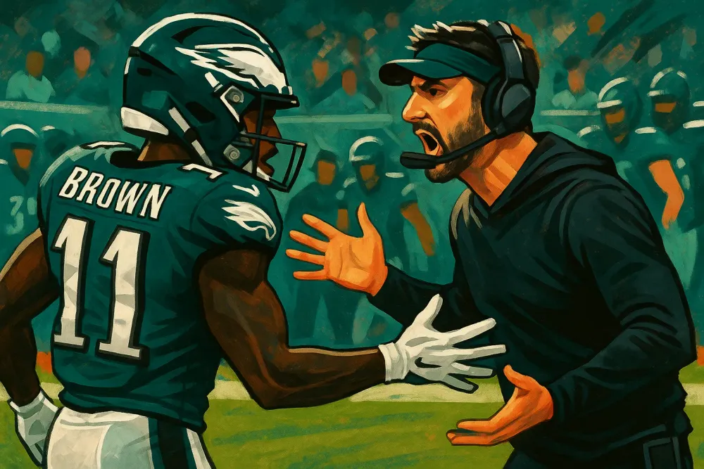 Tensions Rise on Eagles Sideline as A.J. Brown and Sirianni Clash