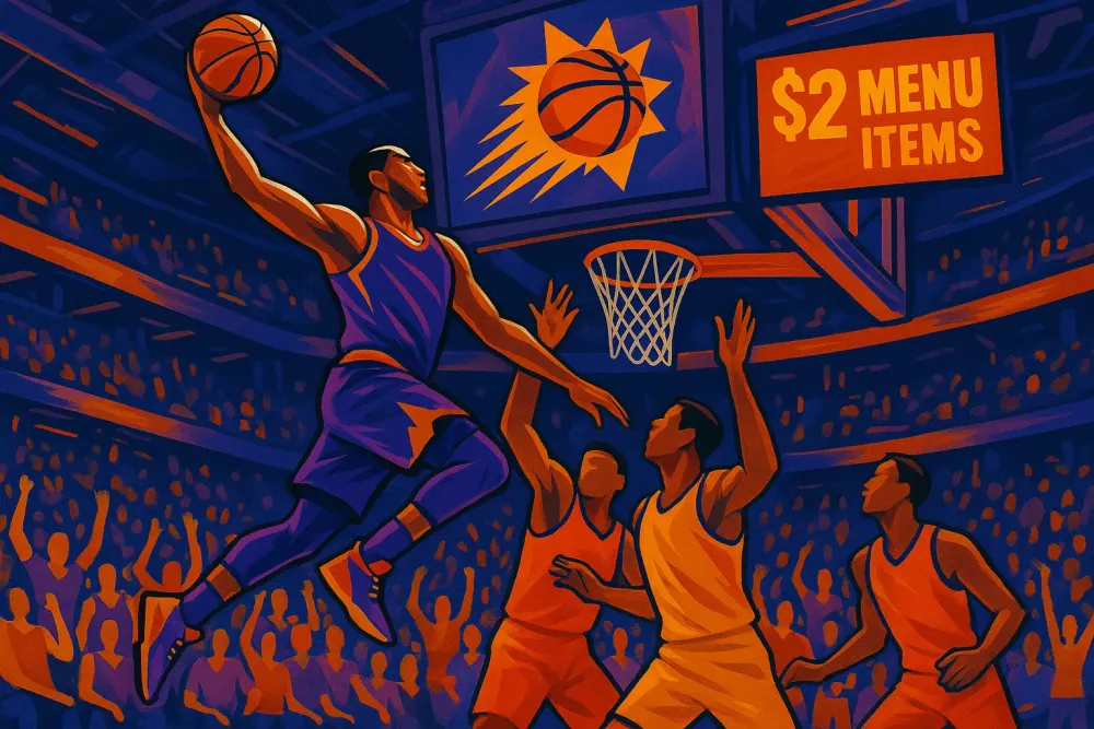 Phoenix Suns Enhances Fan Experience with $2 Menu Additions