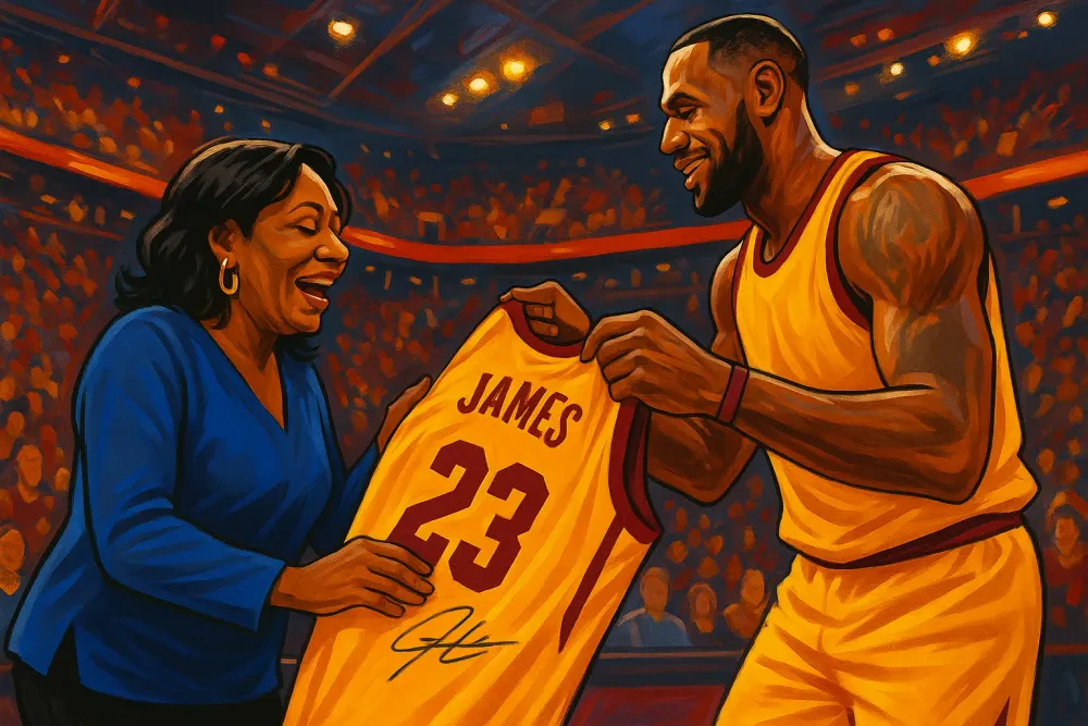LeBron James Celebrates Family with Special Jersey for Mom