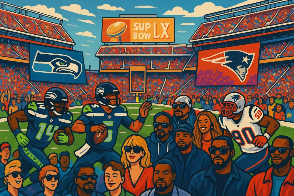 Star-Studded Super Bowl LX: Seahawks Face Patriots in Showdown