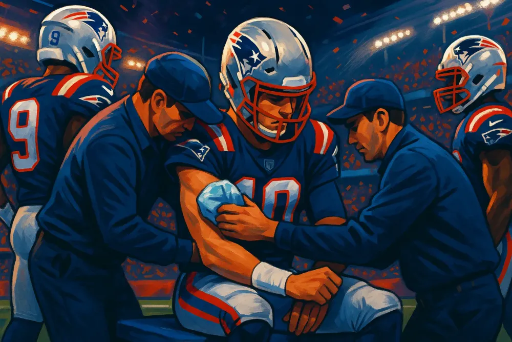 Drake Maye's Shoulder Injury Affects Super Bowl Performance