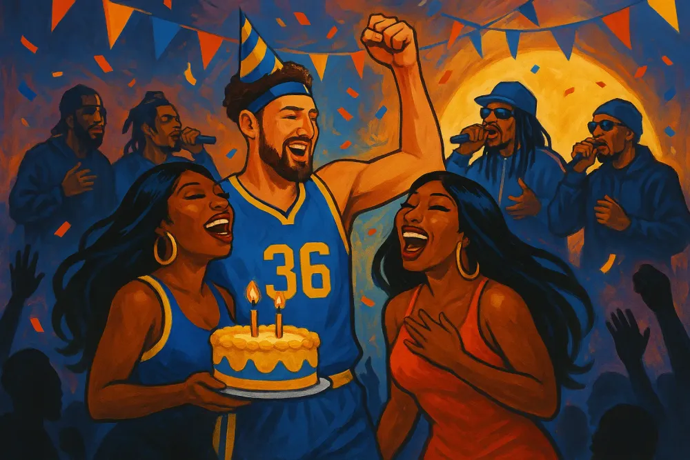 Klay Thompson Celebrates 36th Birthday with Megan Thee Stallion