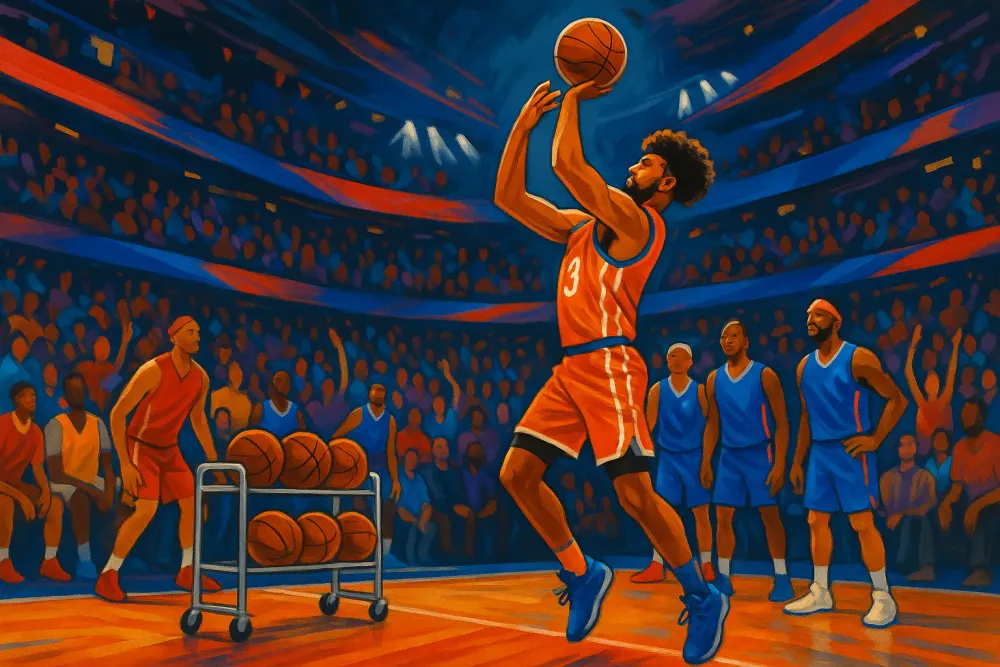 Caleb Williams Struggles in NBA All-Star Celebrity 3-Point