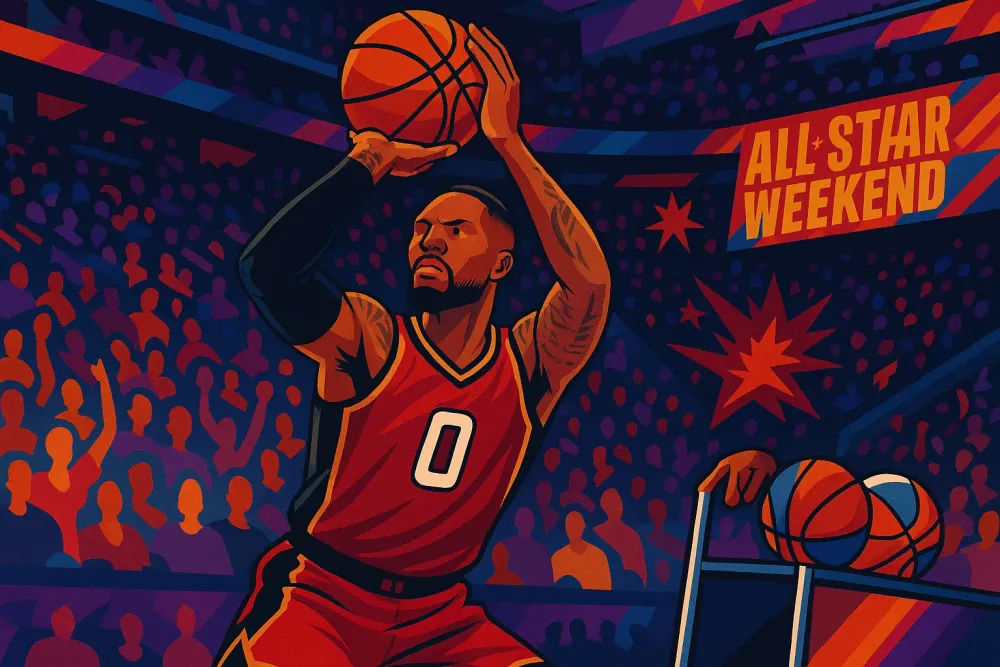 Damian Lillard Wins 3-Point Contest, Represents Strength After