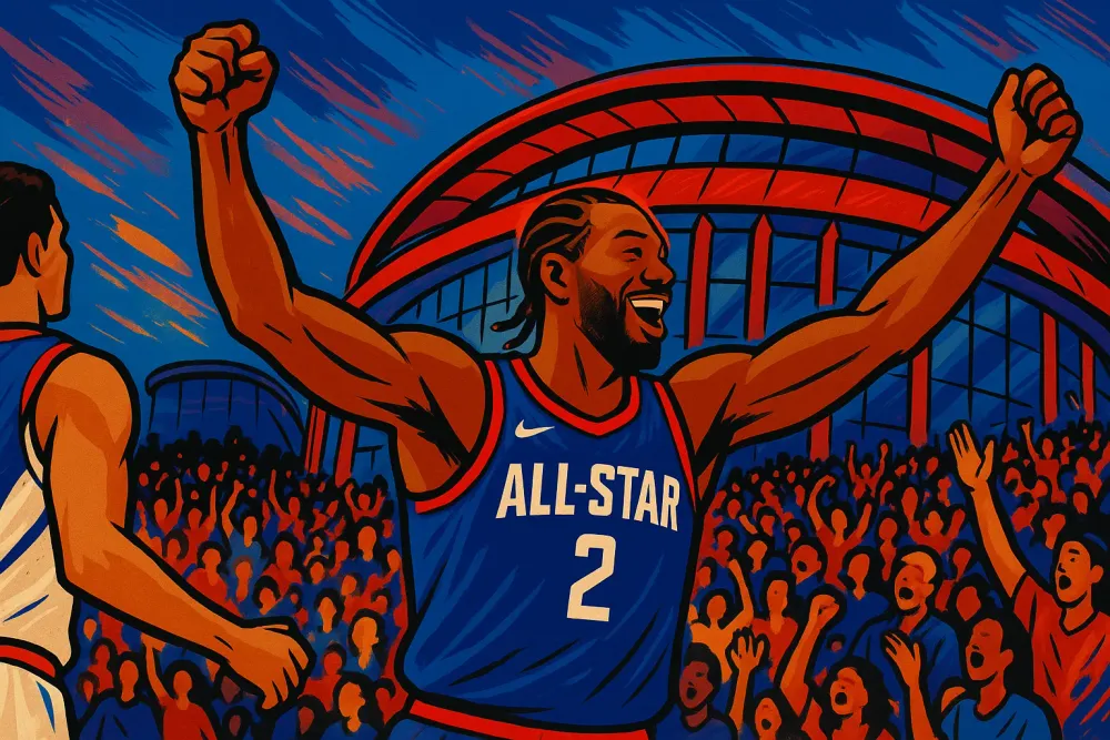 Kawhi Leonard Shines at All-Star Game, Leads Team USA Stripes to