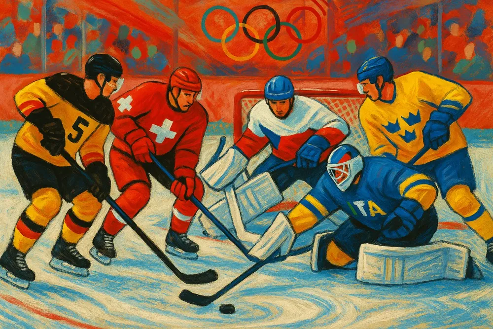 Germany and Switzerland Shine in Olympic Hockey Playoffs