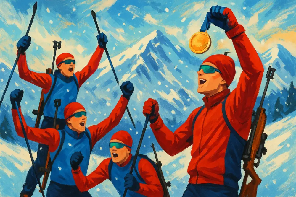 Norway Sets Winter Olympics Gold Record as Biathlon Shines Bright