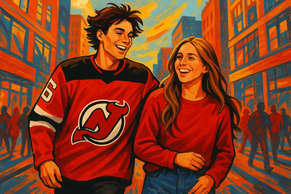 Devils' Jack Hughes and Singer Tate McRae Are Officially Dating