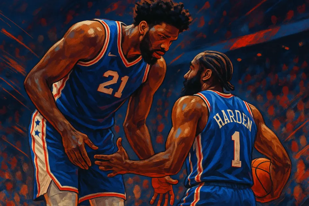 Embiid and Harden's Tense Reunion Sparks Fan Curiosity