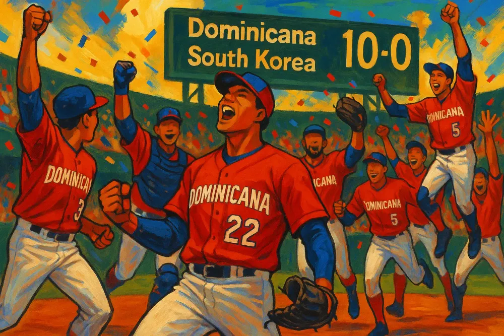 Dominican Republic Shuts Out South Korea 10-0 in Dominating