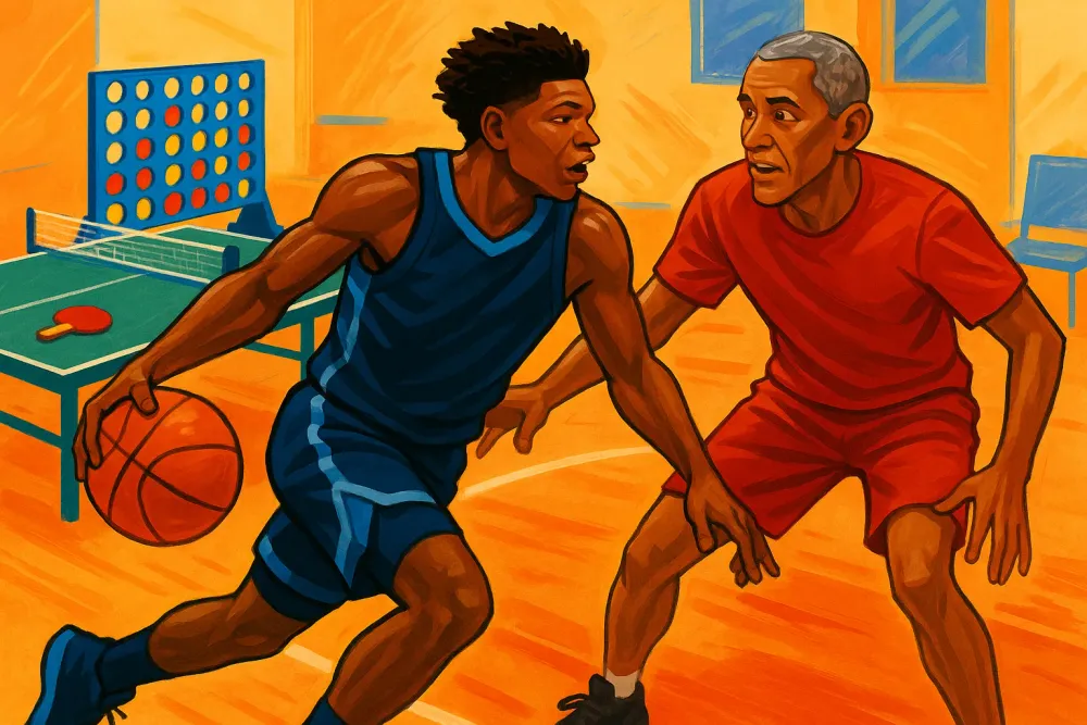 Anthony Edwards Takes On Barack Obama in Fun Sports Challenge