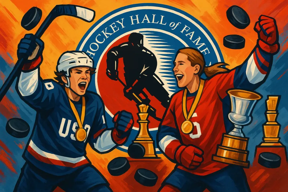 Jack Hughes' Golden Goal Puck Stays in Hockey Hall of Fame