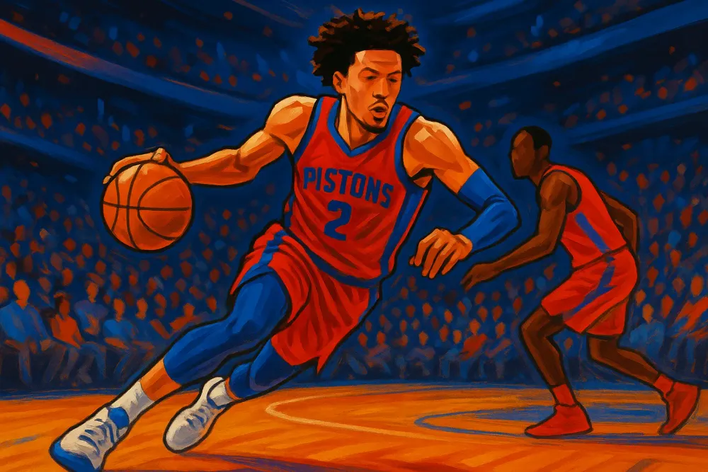 Cade Cunningham Diagnosed with Collapsed Lung, Out for Two Weeks