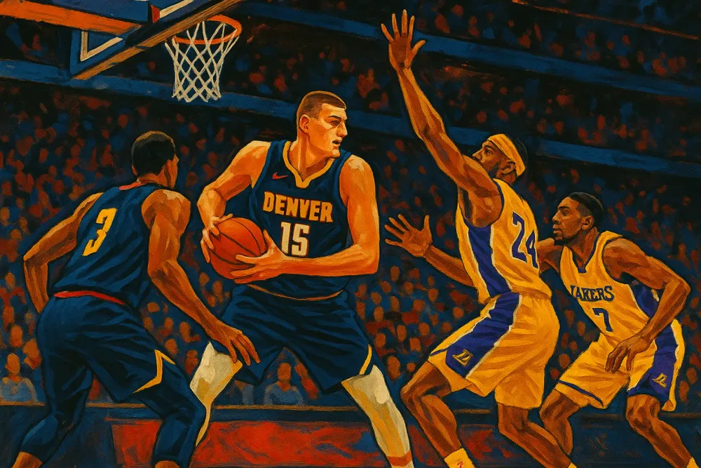 Nuggets Surge Past Lakers Amid Tight Playoff Race in NBA