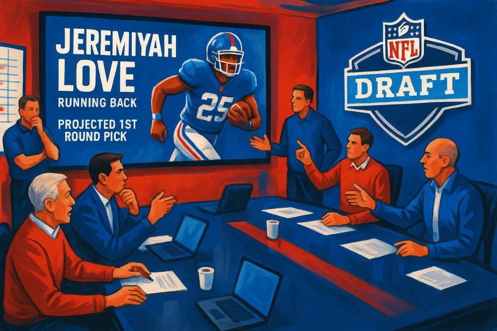 Giants Eyeing Jeremiyah Love as NFL Draft Approaches