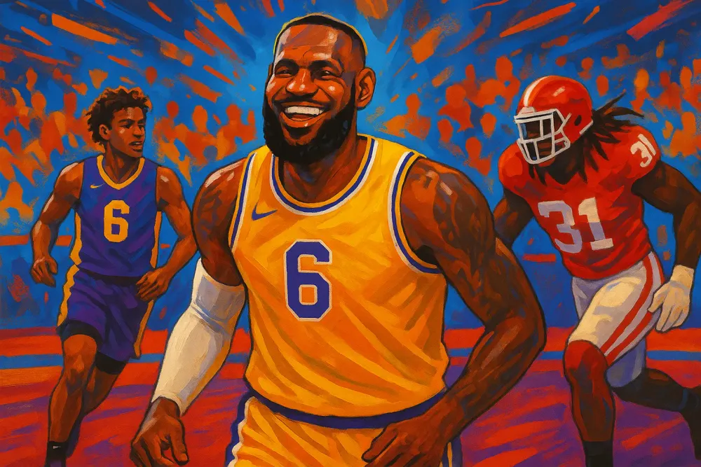 LeBron James Jokes About Son's Resemblance to Texans Star Will