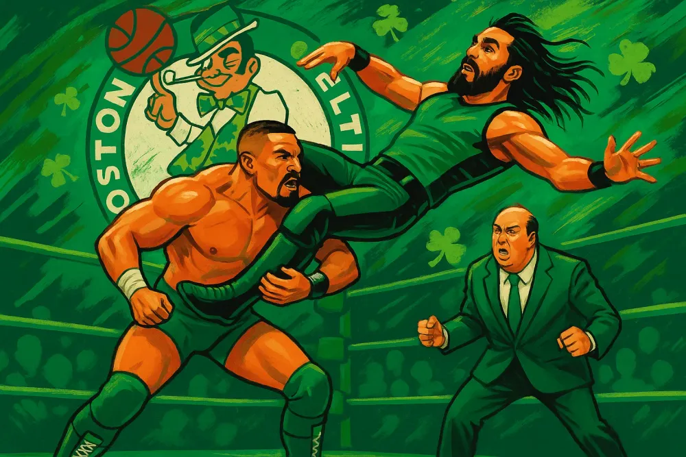 Paul Heyman Roasts Jaylen Brown Ahead of WWE Backlash Showdown
