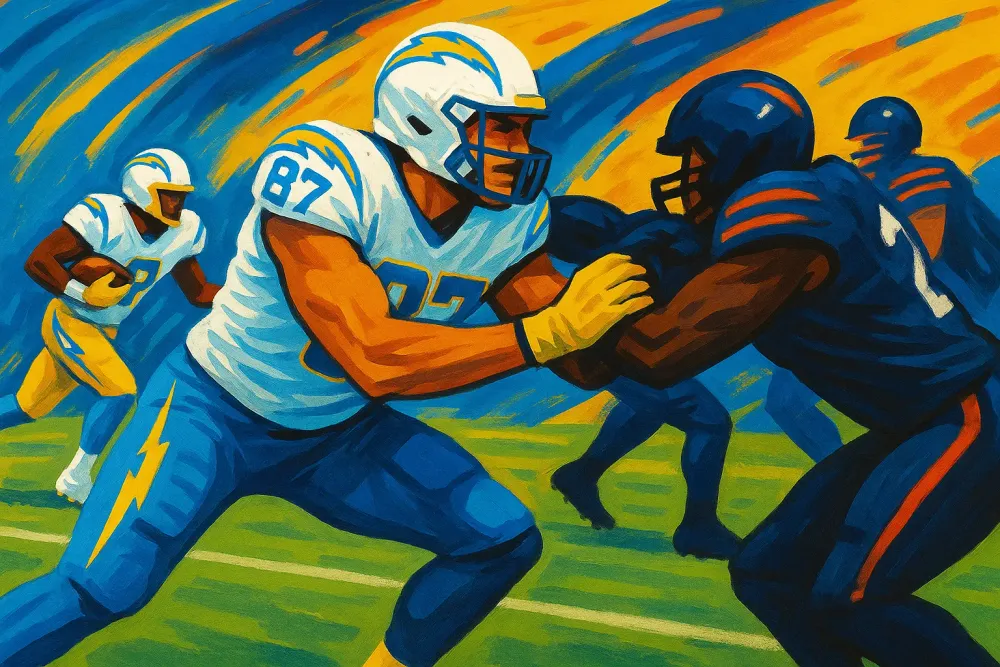 Charlie Kolar Finds Joy in Ground Game as Chargers Tight End