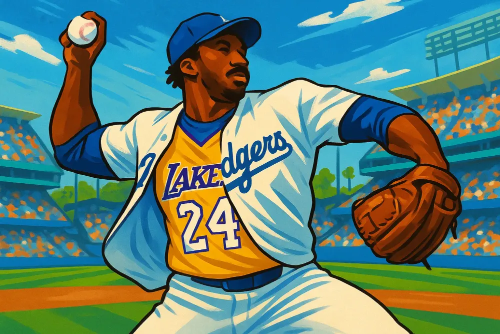 Myles Garrett Honors Kobe Bryant with First Pitch at Dodgers Game