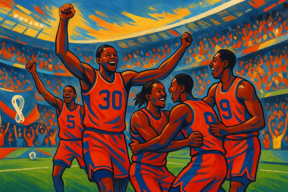 Knicks Celebrate NBA Title at World Cup Match: France vs. Senegal
