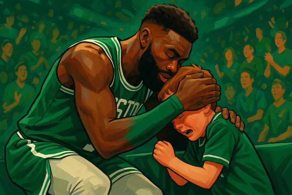 Jaylen Brown Reassures Young Celtics Fan After 76ers Trade