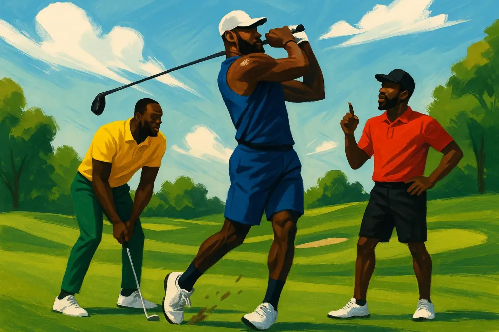 LeBron James Hits the Links While Eyeing Future with 76ers