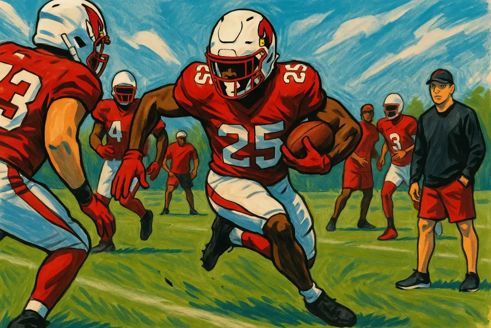 Cardinals OC Hackett Tempered Enthusiasm for RB Jeremiyah Love