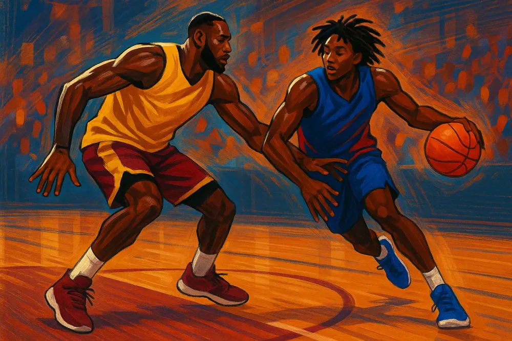 LeBron James Hits the Court with Tyrese Maxey for 76ers