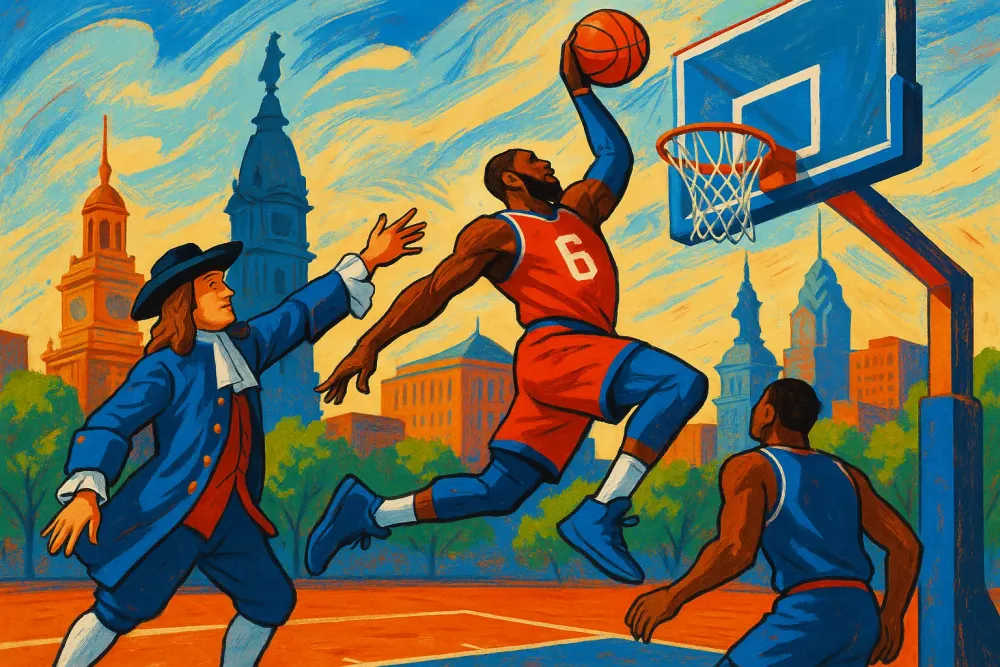 Philadelphia Welcomes LeBron James with Iconic New Mural