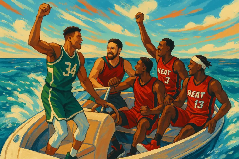 Giannis Antetokounmpo Builds Chemistry with Miami Heat Teammates