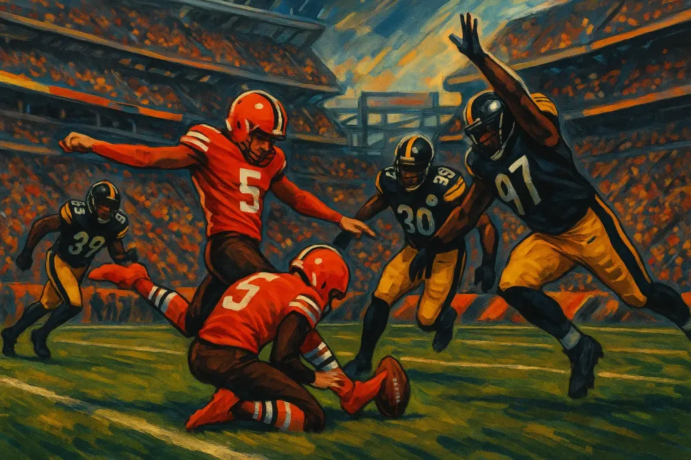 Browns Top Steelers with Szmyt's 56-Yard Field Goal Thrill
