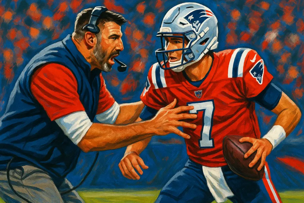 Patriots Insider Dismisses Rift Between Coach Vrabel and QB Maye