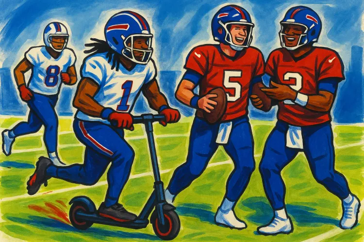 Buffalo Bills Shine in Second Episode of Hard Knocks with KJ Hamler's Scooter Adventures