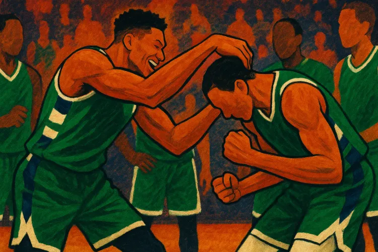 Giannis Antetokounmpo Sparks Curiosity with Huddle Incident During Greece's Victory