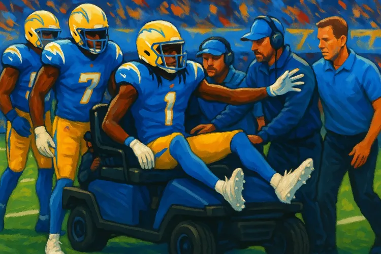 Concerns Rise as Chargers' Quentin Johnston Carted Off with Concussion in Preseason Loss