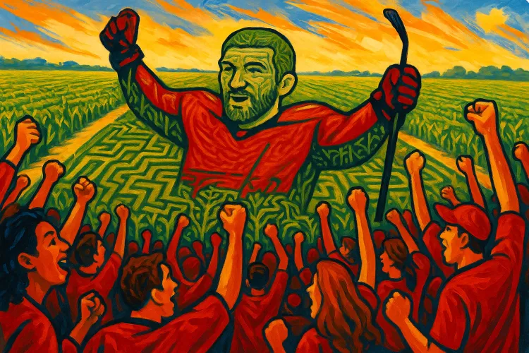 Ovechkin's Historic Goal Record Celebrated with Grand Corn Maze in Maryland