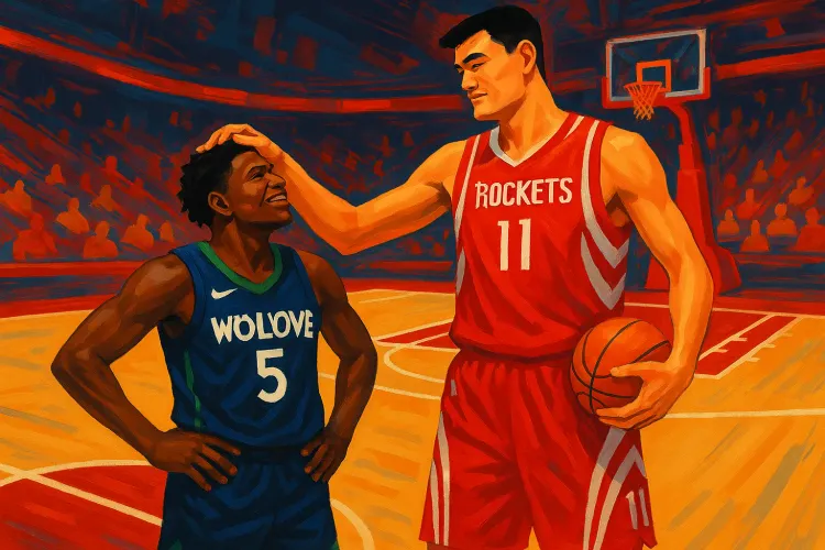 Anthony Edwards Dares to Dunk on Yao Ming: A Trash Talk Showdown