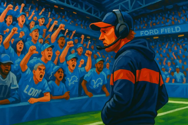 Ben Johnson Faces Hostile Reception at Ford Field in Bears vs. Lions Showdown